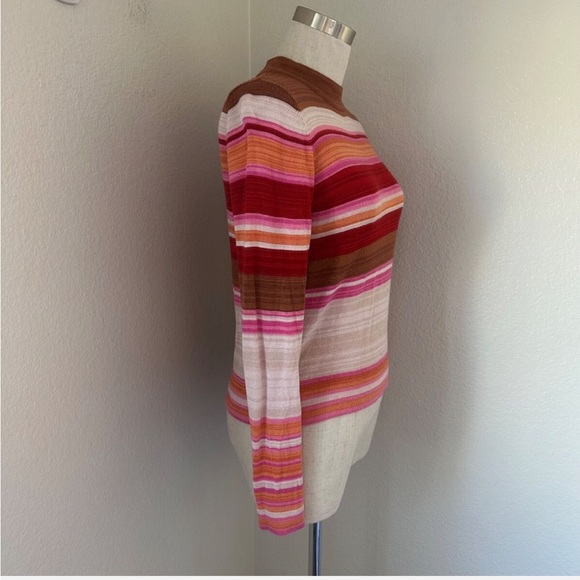 Free People Show Off Your Stripes Pullover Sweater - Multicolor - Size S - Picture 3 of 7